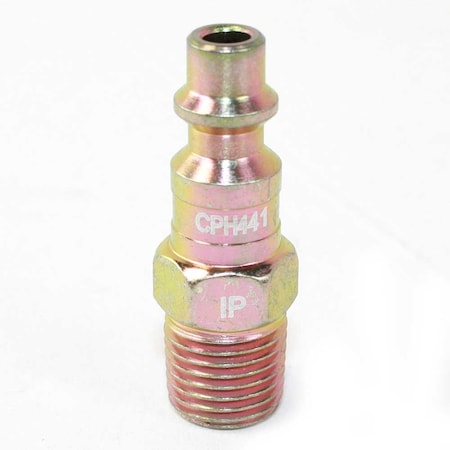 1/4 Inch Industrial Steel Coupler Plug X 1/4 Inch Male NPT